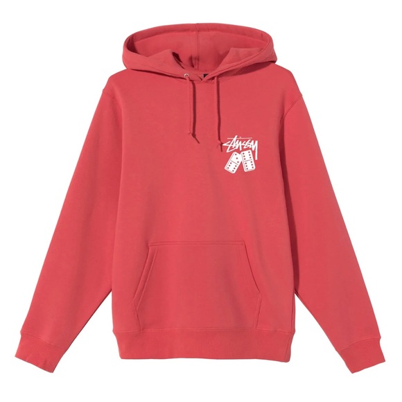 Stussy Other - Stussy Dominoes Hoodie Pale Red